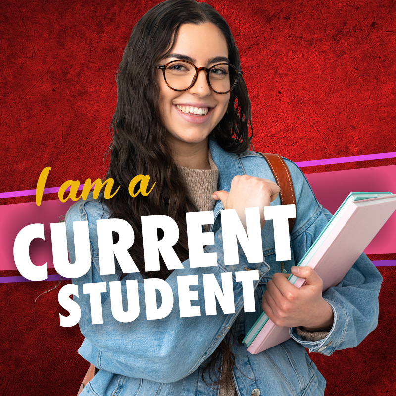 "I am a Current Student" button