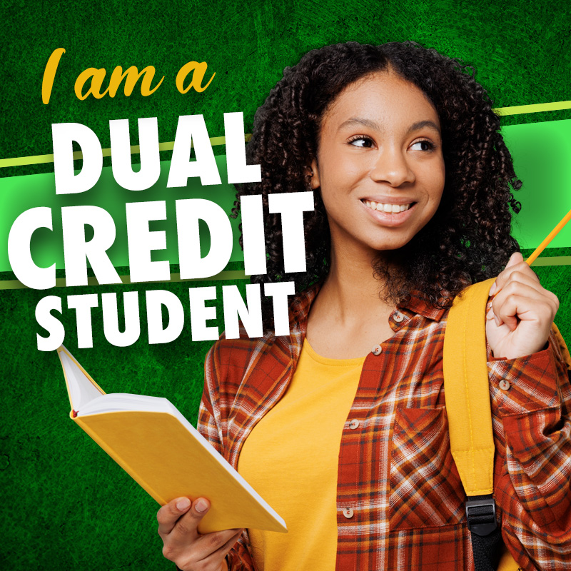 "I am a Dual Credit Student" button
