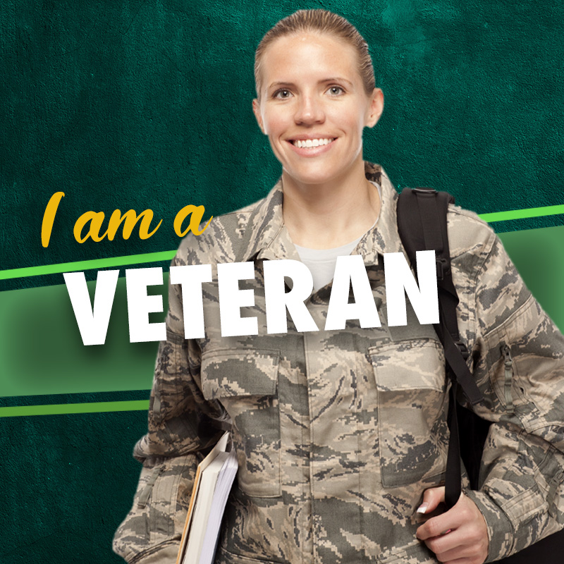 "I am a Veteran" button
