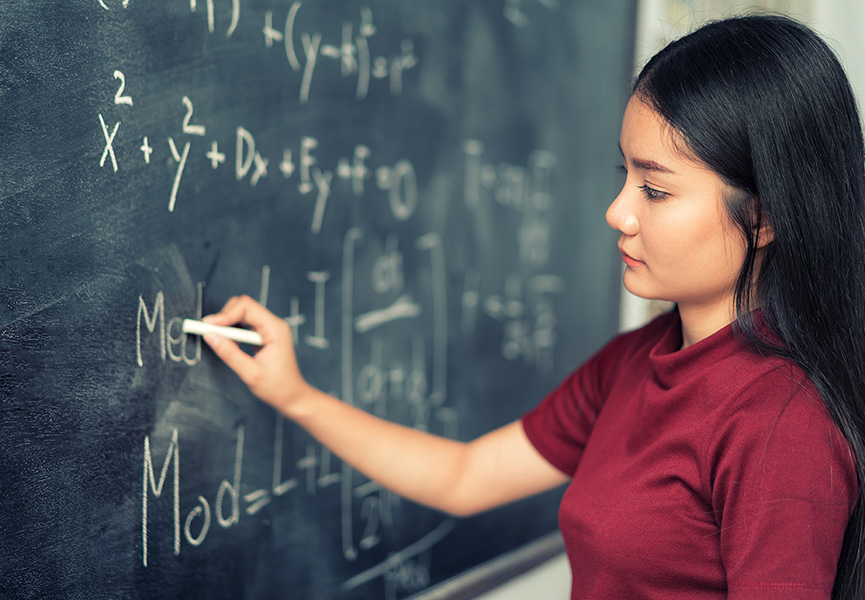 Black and White drawings of Math symbols, tools, and equations!