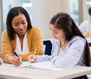 tutor and student