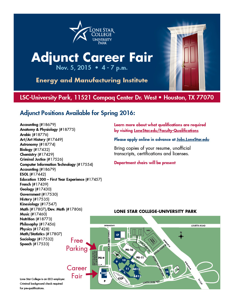 Adjunct Fair Flier with map