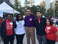 President Shah with Students