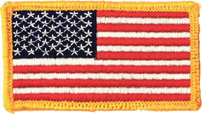 embroidered american flag