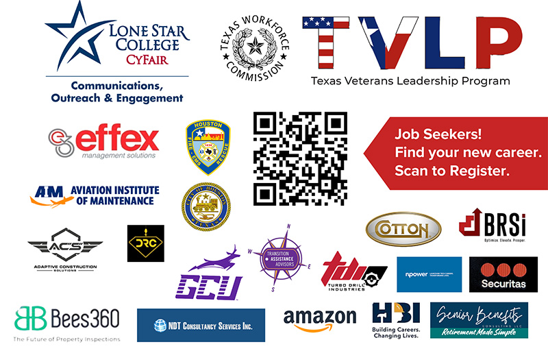 Picture of logos of sponsors for the career fair