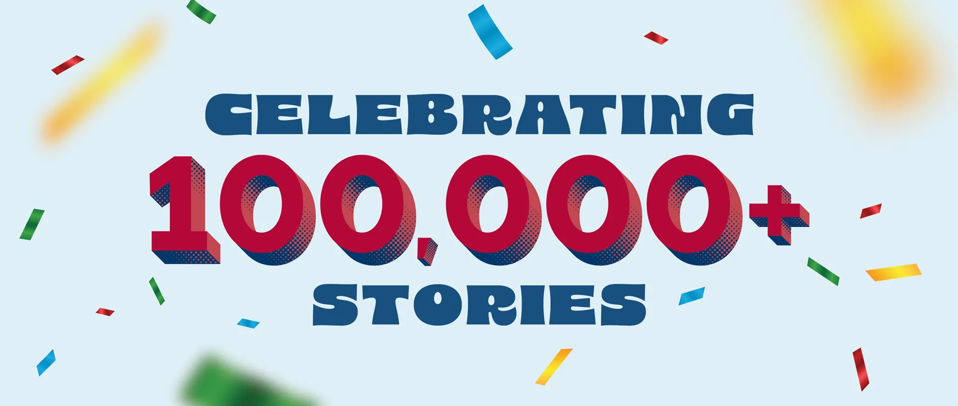 Celebrating 100000 Stories