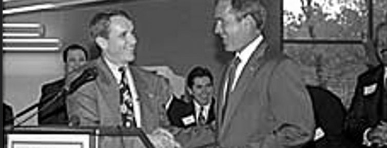 Two men shaking hands