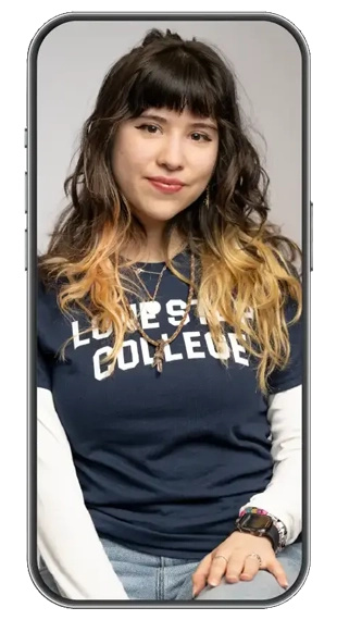 Happy student