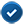 White Checkmark on Blue Background