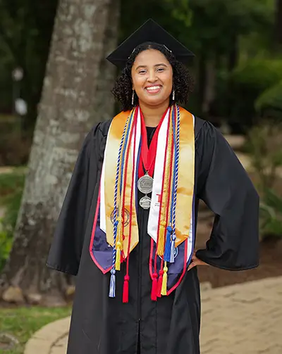 Happy student graduating