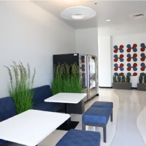 Lobby area with tables