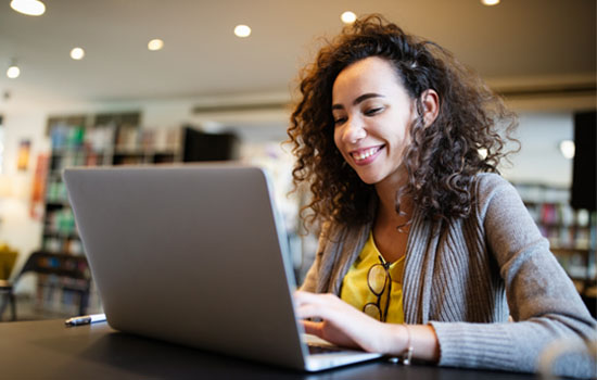 Girl on laptop
