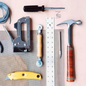 A set of tools on a table