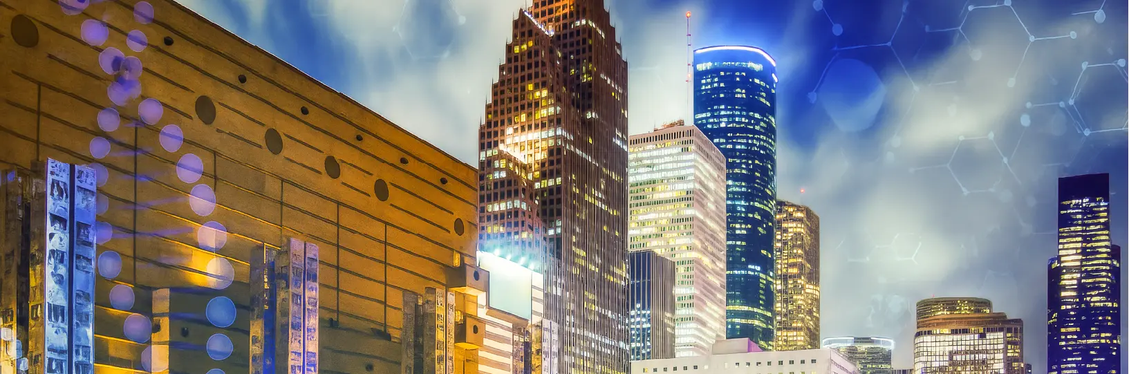 A city skyline