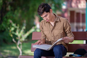 Student with diploma