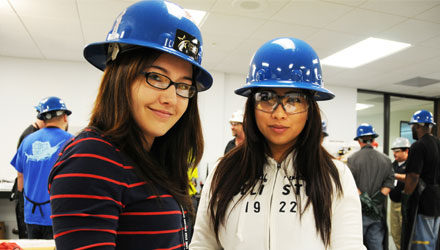 women in hardhats