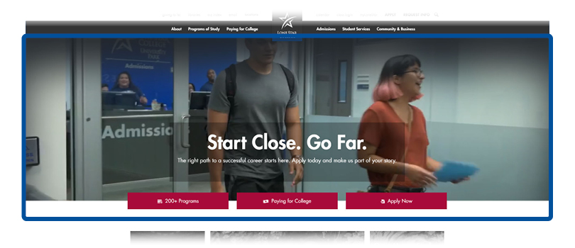 screenshot of video background section
