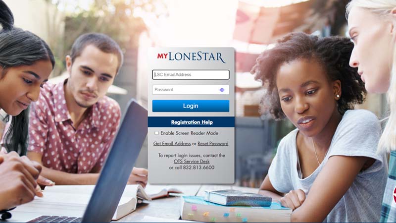 screenshot of mylonestar portal