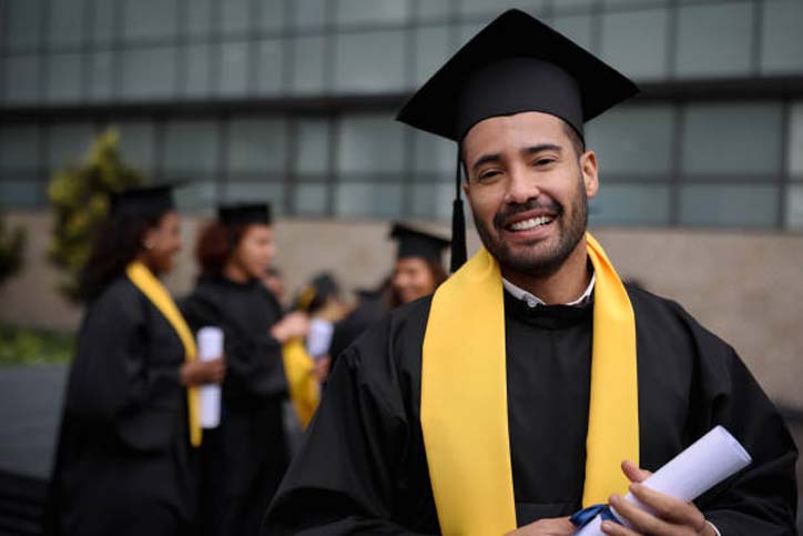 graduate smiling