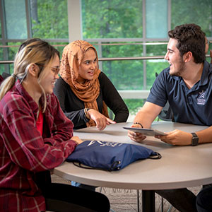 3 Students Studying