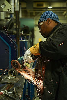 Curtis receives HLSR Scholarship for welding