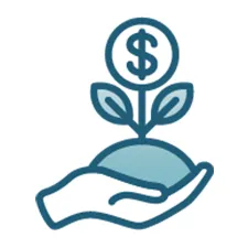 hand holding a money fruit