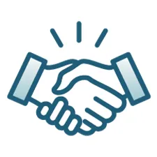 Shaking hands