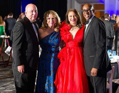 Photo of Stephen C. Head, Ph.D, Linda Leto Head, and Consuella and James Harrison