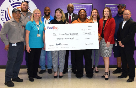 Fed-ex check presentation