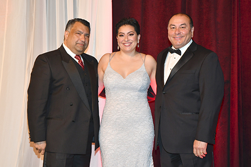 LSC Foundation Chair Saul Valentin, StarGala Chair Vanessa Ozuna, StarGala Chair Massey Villarreal