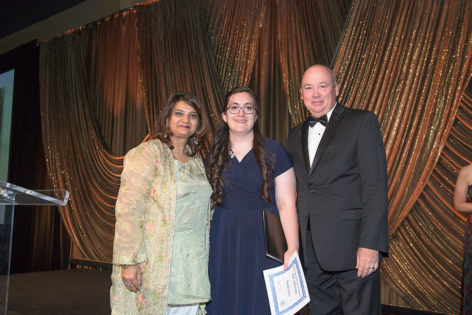 Faiza Khoja, Rachel Perez, Chancellor Steve Head