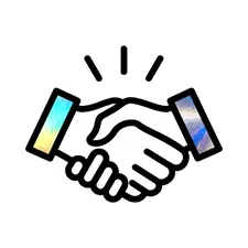 Shaking hands
