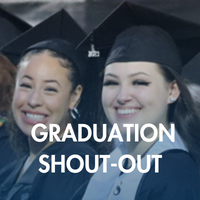 Smiling graduates