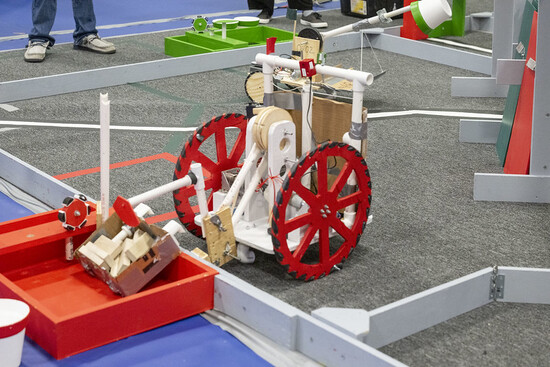 Photo of robot competing in BEST Robotics Competition