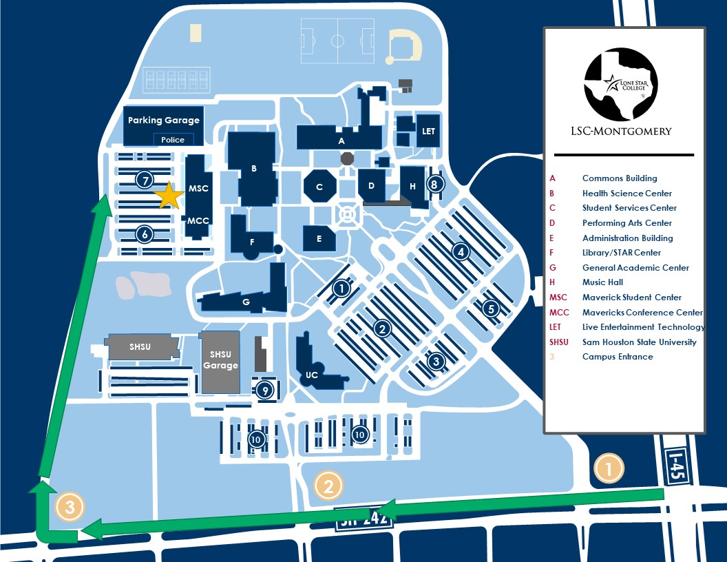 Lone Star College - Montgomery Campus Map