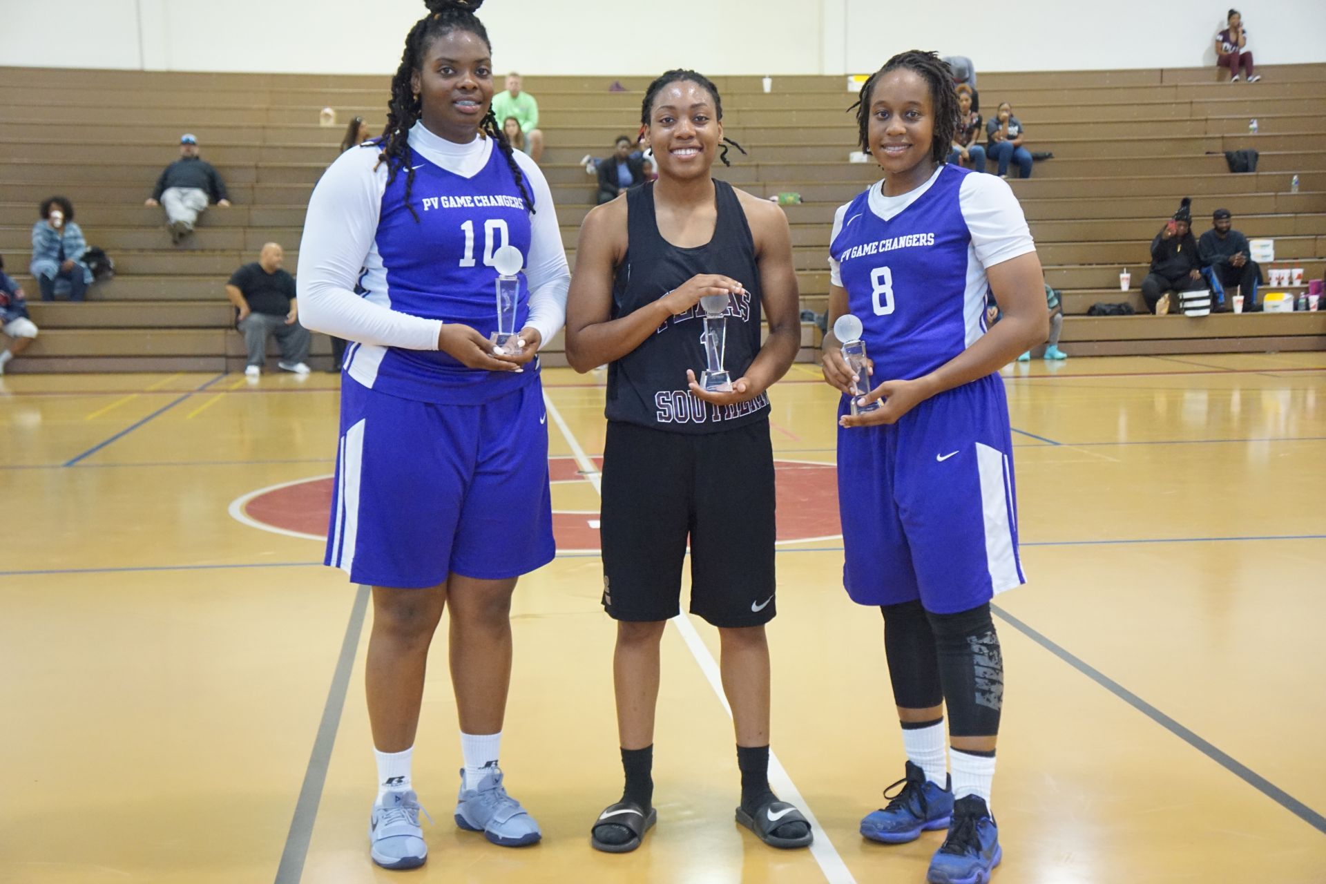 Photo of students from Prairie View A&M with trophies