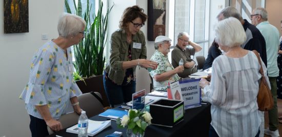 ALL volunteers assist fall open house attendees