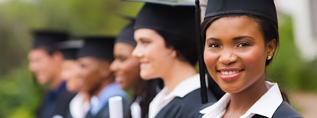 photo of a woman graduating