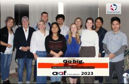Photo of LSC-Kingwood Graphic Design-Visual Arts group at AAF conference