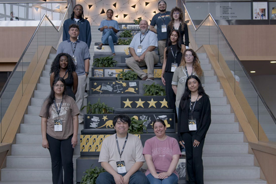 LSC students engaged in hands-on, high-impact learning at Texas Tribune Festival. 