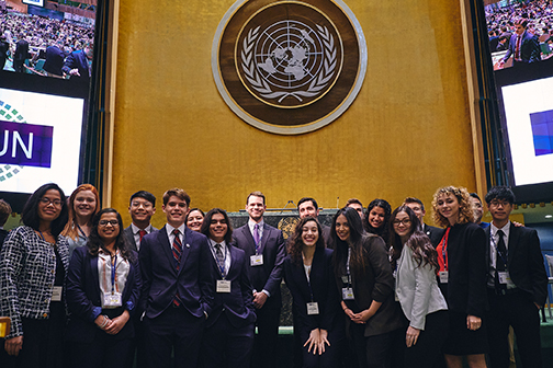 Lone Star College students took top honors at the recent National Model United Nations conference including the Outstanding Delegation award.