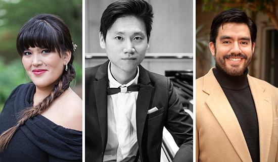 three musical artists