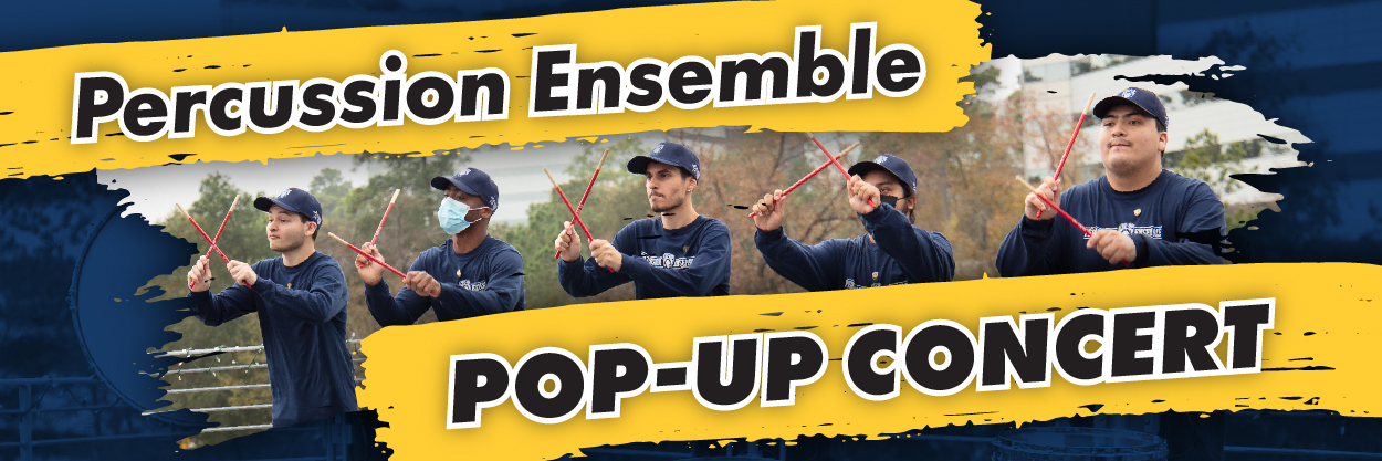 percussion ensemble pop-up concert