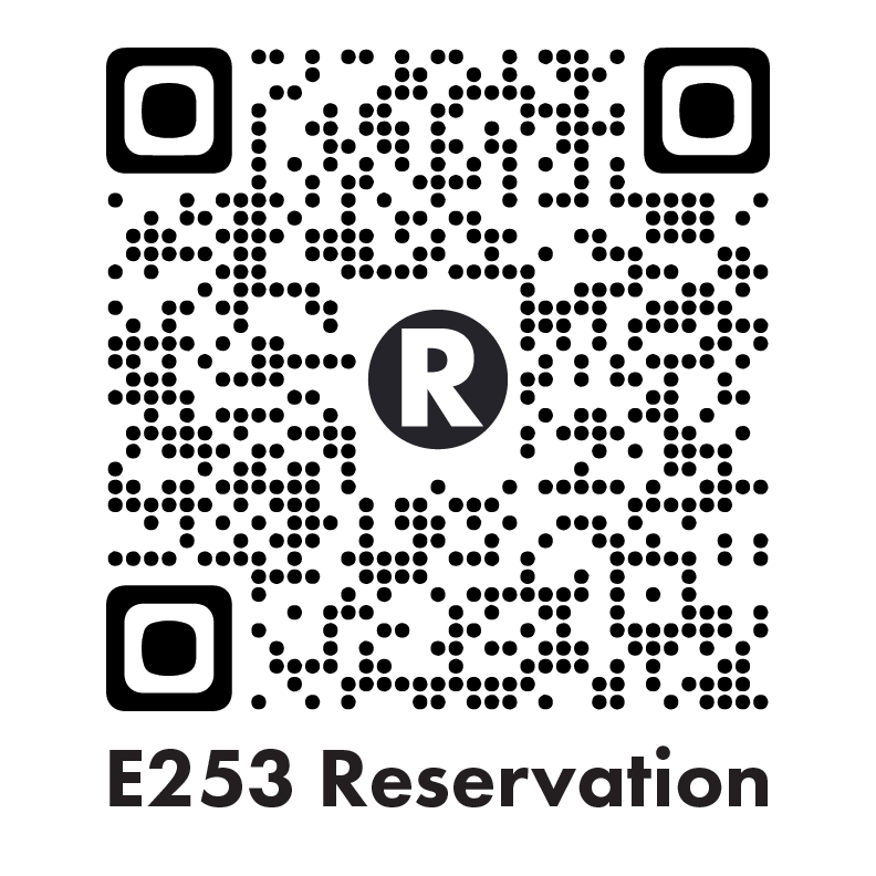 E253 reservation QR code.