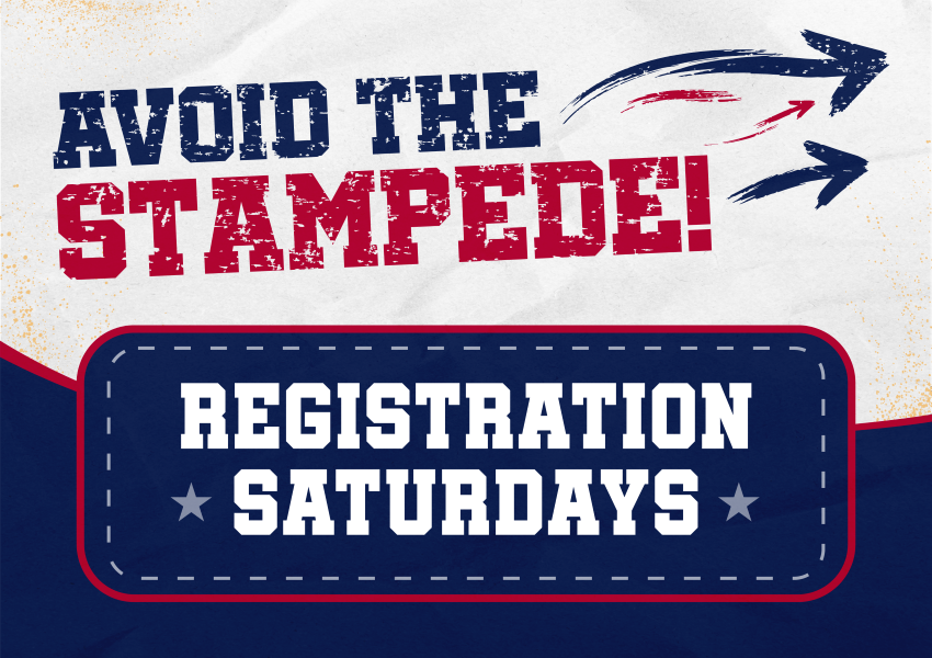 Registration Saturdays