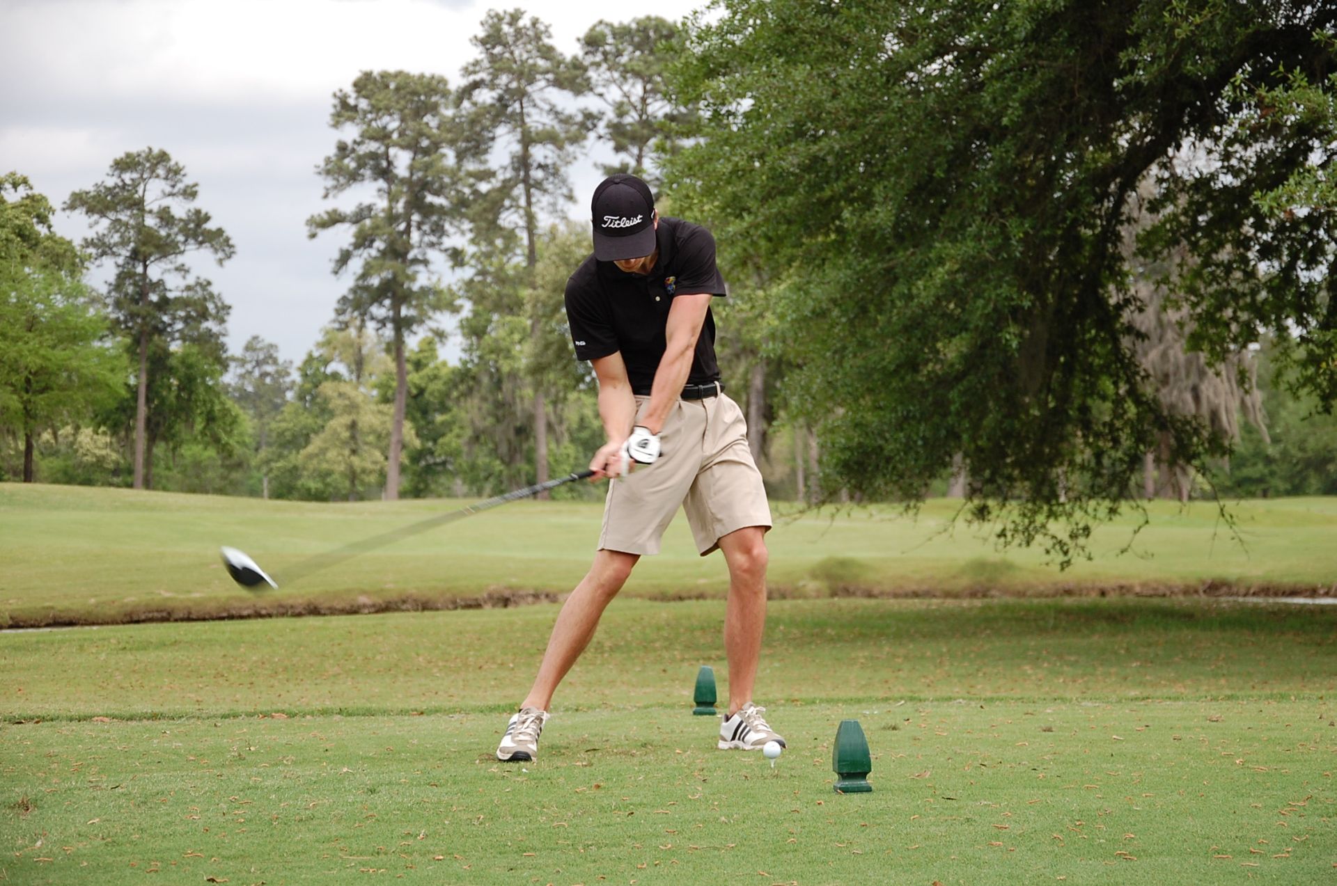 Photo of student playing golf