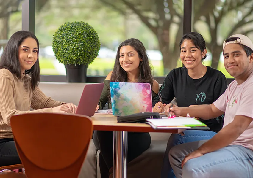 Student smiling