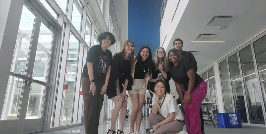 Group of Smiling Lone Star College Students