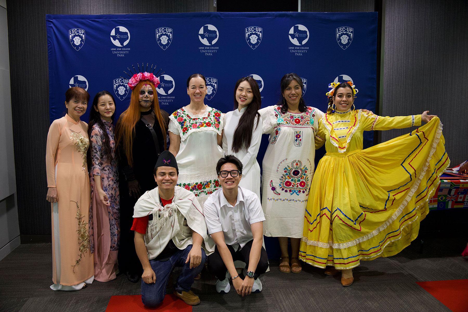 ESOL Students in Traditional Heritage Clothing