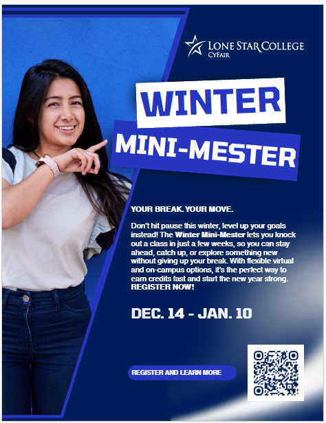 Pick up an extra class for May Mini-Mester!